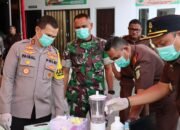 Sinergi Lintas Institusi: Kapolres Pidie Jaya Hadiri Pemusnahan Narkotika dan BBM Oplosan