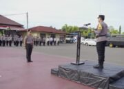 Kapolres Pidie Pimpin Ucapara Kenaikan Pangkat Pengabdian Personel Polres Pidie