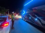 Keamanan Jelang Pilkada, Satlantas Polres Pidie Jaya Intensifkan Patroli Blue Light