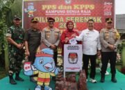 Dirreskrimsus Polda Aceh bersama Kapolres Tinjau Pengamanan TPS pada Hari Pemilihan di Tamiang