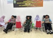 Personil Polres Pidie ikut Donor Darah pada HUT ke-79 Armed TNI-AD