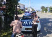 Polantas Pidie Jaya Gencarkan Turjagwali, Beri Arahan dan Teguran Demi Keselamatan Pengendara