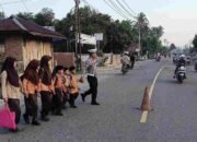 Atur Arus Lalulintas Pagi, Personil Satlantas Polres Aceh Tamiang Amankan ZAS
