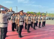 Kapolres Pidie Pimpin Upacara Sertijab Kabagops dan Kapolsek Jajaran
