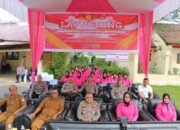 Kapolres Aceh Tamiang didampingi Ketua Bhayangkari Cabang Aceh Tamiang Ikuti Launching penguatan program Pekarangan Pangan Lestari (P2L)
