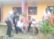 Kapolres Pidie Jaya Launching Program Pekarangan Pangan Lestari di SMP Negeri 1 Trienggadeng