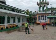 Sambut Ramadhan, Dandim 0117/Aceh Tamiang Minta Babinsa Jajarannya Bersih-Bersih Masjid