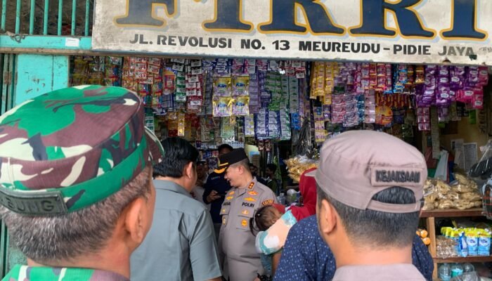 Kapolres Pidie Jaya dan Forkopimda Sidak Pasar, Pastikan Stabilitas Harga Jelang Ramadhan