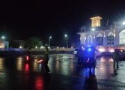 Puluhan Personel Ops Ketupat Seulawah 2025 Polres Pidie Jaya Amankan Tarawih, Jamaah Tenang  Beribadah
