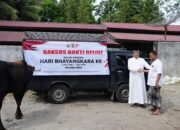 Sambut Hari Bhayangkara ke-79, Kapolres Pidie Serahkan Hewan Qurban ke Masjid Al-Falah Sigli