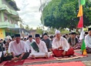 Warga Laksanakan Sholat Idul Adha 1446. H di Pondok Cahaya di Atas Cahaya, Di Desa Cahaya Batin Kabupaten Kaur, Bengkulu