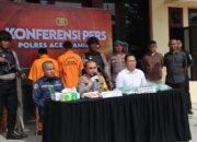 Polres Aceh Tamiang Gelar Konferensi Pers Ungkap Kasus 6,2 Kg Sabu