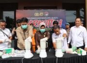 Polres Aceh Tamiang Musnahkan Barang Bukti Narkotika Seberat 6,2 Kg