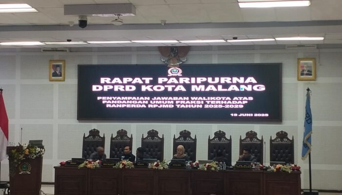 Ranperda Tentang Rencana Pembangunan Jangka Menengah Daerah (RPJMD) 2025-2029 Telah Disetujui DPRD Kota Malang