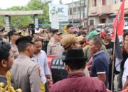 Kapolres Aceh Tamiang Pimpin Langsung Pengamanan Aksi Masa di Pertamina Rantau