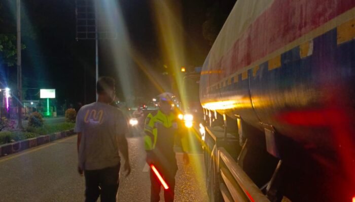 Satlantas Polres Aceh Tamiang Gelar Patroli Blue Light, Ciptakan Rasa Aman dan Nyaman di Tengah Masyarakat