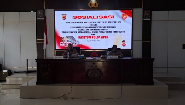 Setum Polda Aceh Sosialisasikan Aplikasi Astina Polri dan Tata Naskah Dinas di Polres Pidie