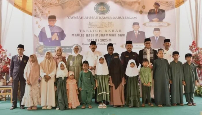 Wabup Ismail Hadiri Peringatan Maulid Nabi Muhammad SAW di Yayasan Ahmad Basyir Darussalam