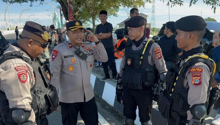 Kapolres Pidie Jaya Hadiri Pawai Taaruf MTQ Aceh XXXVII, Wujud Sinergi dan Semangat Kebersamaan Masyarakat