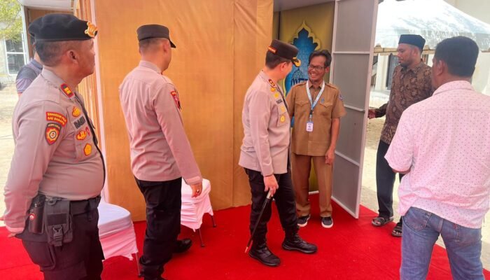 Kapolres Pidie Jaya Tinjau Lima Venue MTQ Aceh XXXVII Tahun 2025 Saat Keberlangsungan Acara Hari Kedua