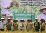 Kapolres Aceh Tamiang Bersama Forkopimda Hadiri Panen Padi Bersama Wakil Gubernur Aceh