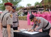 Kapolres Aceh Tamiang Pimpin Sertijab Empat Pejabat Utama dan Dua Kapolsek