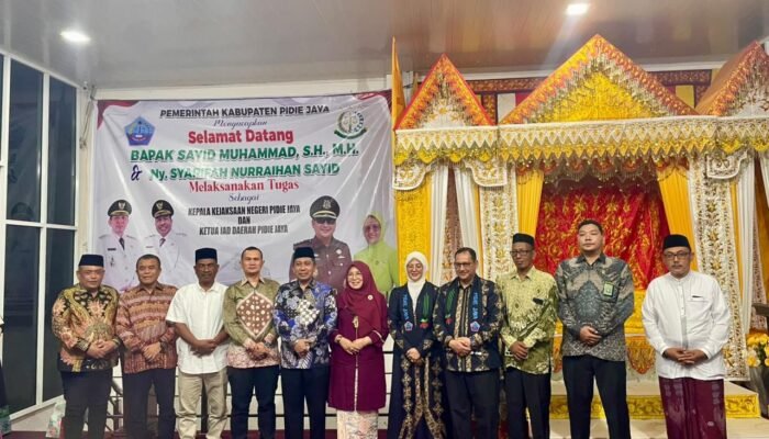 Kapolres Pidie Jaya Hadiri Malam Penyambutan Kajari Baru, Perkuat Sinergi Forkopimda di Pendopo Bupati