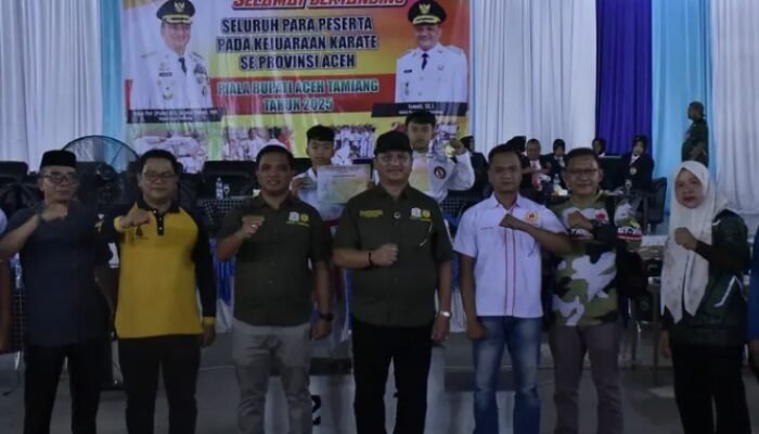 Buka Kejuaraan Karate Se-Aceh, Bupati Aceh Tamiang Tekankan Sportifitas