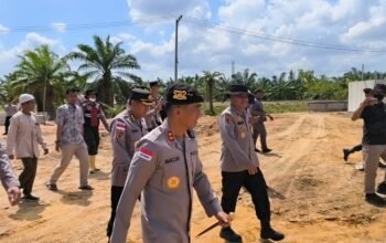 Kapolda Aceh Tinjau Progres Pembangunan Huntap untuk Korban Banjir di Simpang Kanan.