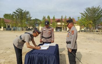 Kapolres Aceh Tamiang Pimpin Sertijab Wakapolres, Kasat dan Kapolsek   A