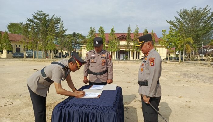 Kapolres Aceh Tamiang Pimpin Sertijab Wakapolres, Kasat dan Kapolsek   A