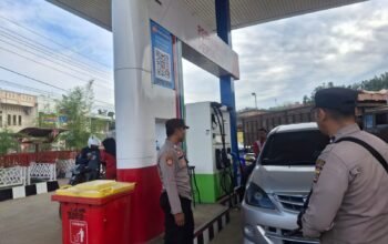 Polres Aceh Tamiang Berikan Pengamanan di SPBU Guna Antisipasi Gangguan Kamtibmas