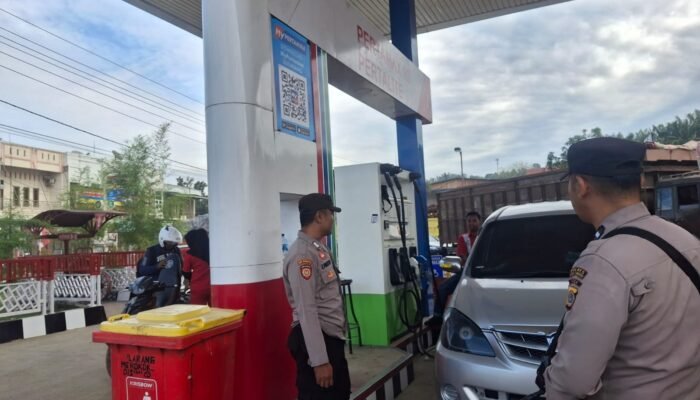 Polres Aceh Tamiang Berikan Pengamanan di SPBU Guna Antisipasi Gangguan Kamtibmas