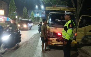 Antisipasi Balap Liar dan Kriminalitas, Patroli Blue Light Satlantas Polres Aceh Tamiang Digelar Hingga Dini Hari