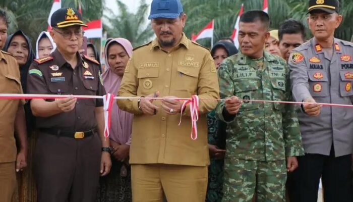 Jembatan Modular Di Tanjung Genteng Aceh Tamiang Diresmikan, Program 200 Titik Jembatan Garuda