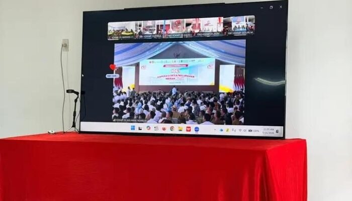 Wakil Bupati Hadiri Peresmian Operasional 1.061 Koperasi Desa/Kelurahan Merah Putih Secara Daring