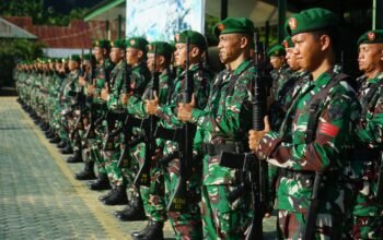 Dandim 0117/Aceh Tamiang Pimpin Upacara Bendera Mingguan
