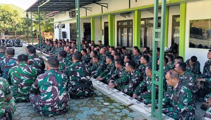 Jam Komandan, Dandim Aceh Tamiang Tegaskan Prajurit Jauhi Narkoba Dan Jaga Kehormatan Satuan