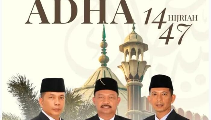 Pimpinan, Anggota, dan Sekretariat DPRK Aceh Tamiang Ucapkan Selamat Hari Raya Idul Adha 1447 H