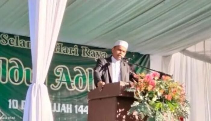 Ribuan Warga Aceh Tamiang Padati Lapangan Pendopo Ikuti Salat Iduladha 1447 H