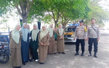 Menjelang Shalat Jumat, Polsek Banda Sakti Patroli Antisipasi Balap Liar di Seputaran Waduk