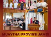 Musprovlub-Musyawarah Provinsi Luar Biasa Muaythai Jambi Sukses Dilaksanakan di Aula Koni Provinsi Jambi