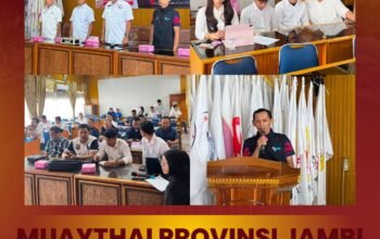 Musprovlub-Musyawarah Provinsi Luar Biasa Muaythai Jambi Sukses Dilaksanakan di Aula Koni Provinsi Jambi