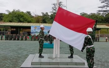 Tumbuhkan Nasionalisme, Kasdim Aceh Tamiang Pimpin Upacara Bendera Hari Senin
