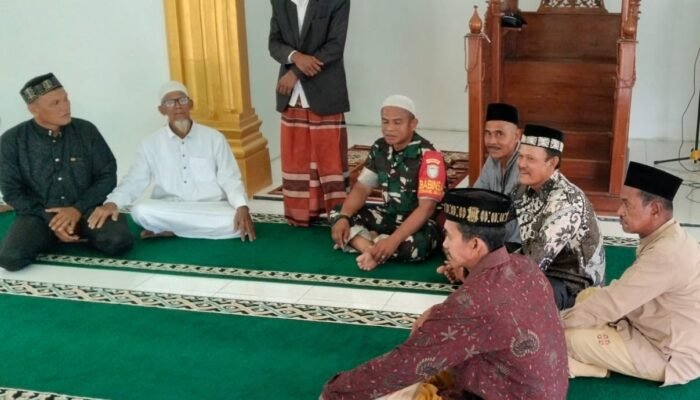 Perkuat Nilai-Nilai Keislaman, Babinsa Kawal Sosialisasi Fatwa dan Hukum Islam oleh MPU Aceh Tamiang