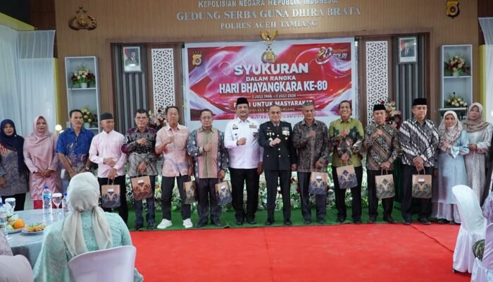 Polres Aceh Tamiang Gelar Syukuran Dalam Rangka Memperingati Hari Bhayangkara Ke 80