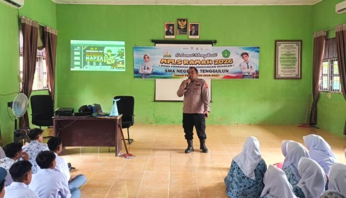 Polsek Tenggulun Berikan Sosialisasi Bahaya Penyalahgunaan Narkoba Dan Napza Kepada Para Siswa