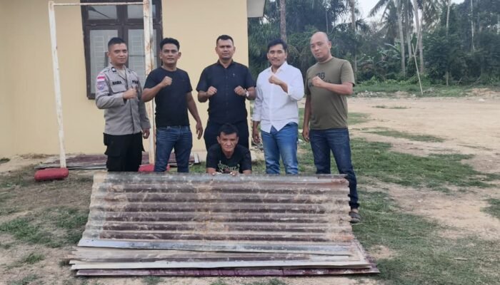 Polsek rantau ungkap kasus pencurian seng, seorang residivis di amankan