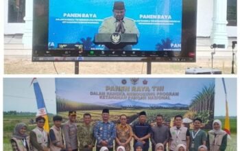 Dandim 0117/Aceh Tamiang Bersama Forkopimda Ikuti Vidcon Panen Raya TNI Bersama Presiden Prabowo, Perkuat Sinergi Mewujudkan Ketahanan Pangan Nasional