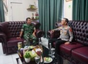 Dandim 0117/Aceh Tamiang Sambut Hangat Kunjungan Silaturahmi Kapolres Aceh Tamiang, Perkuat Sinergitas TNI-Polri Demi Stabilitas Daerah